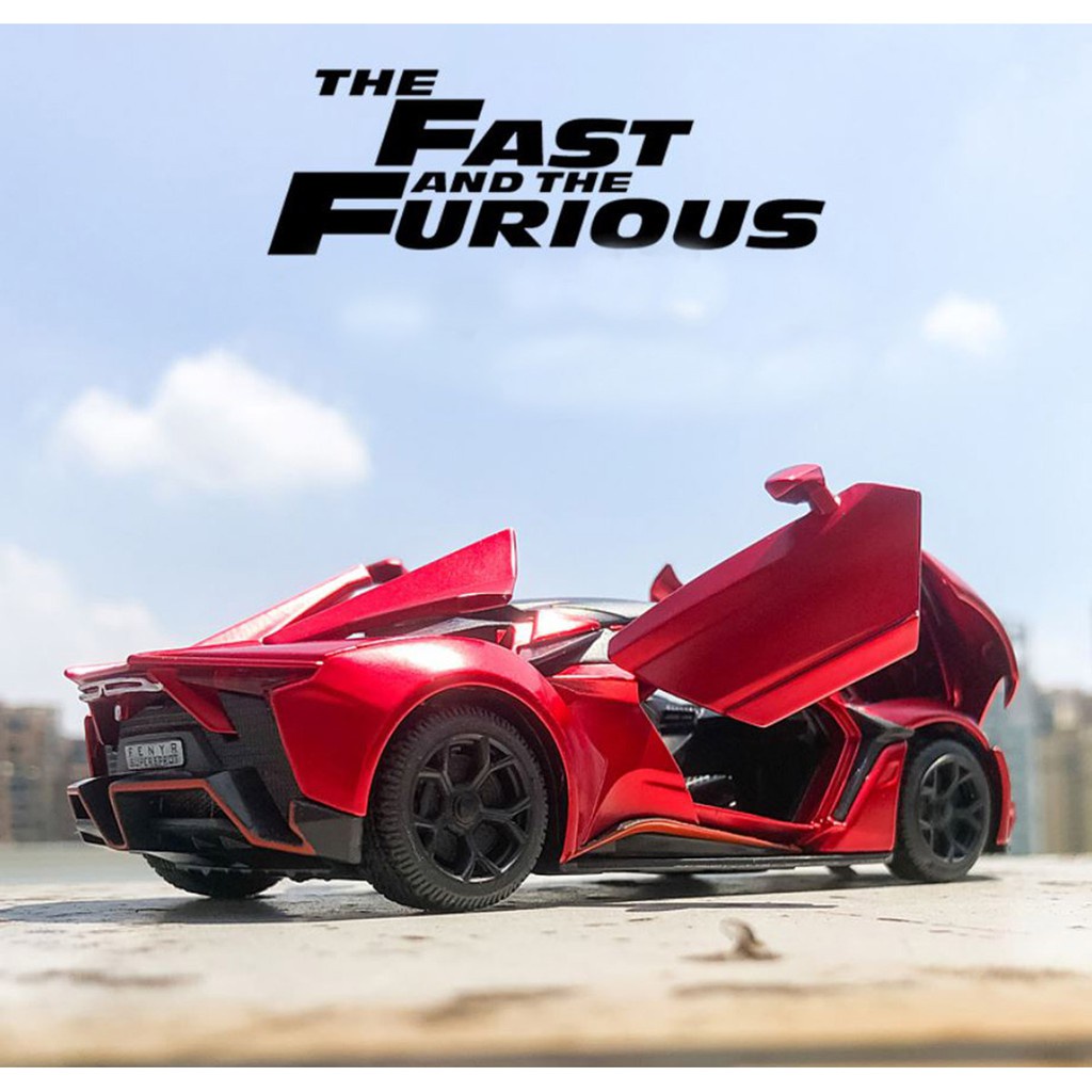 Siêu xe ô tô mô hình kim loại Fenyr SuperSport tỷ lệ 1:32 tặng ô tô