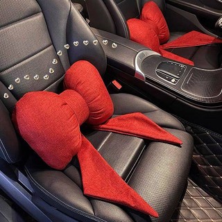 Car Lumbar Support Pillow Automotive Headrest Neck Pillow Good-looking Lumbar Support Pillow Pillow Sports Seat Neck Pillow Bow Women's Pillow R34g