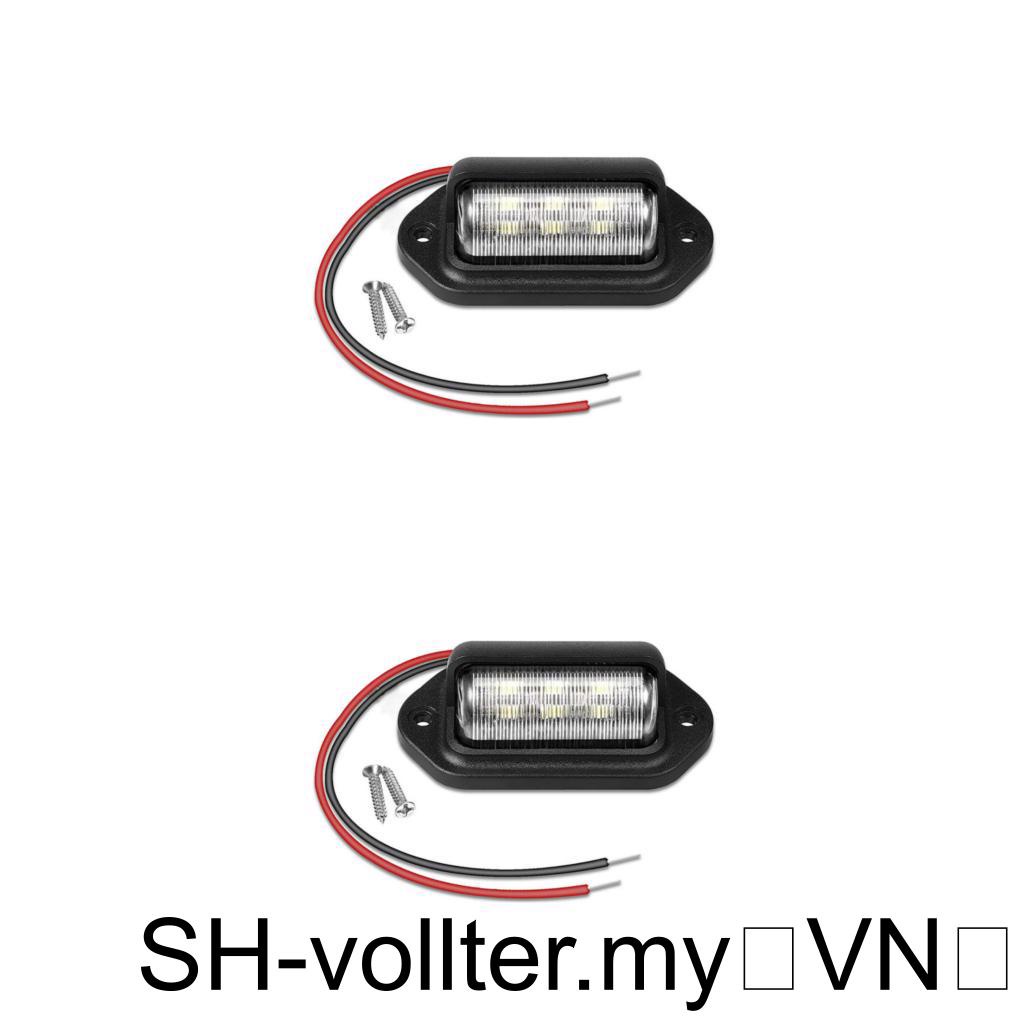 1 / 2 / 3 Đèn led Màu Đen Gắn Biển Số Xe Hơi