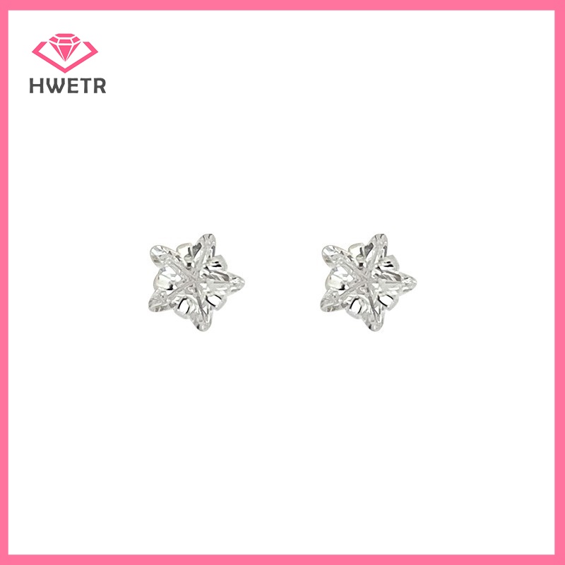 1 Đôi Bông Tai Đính Đá zircon Hình Ngôi Sao Phong Cách Hàn Quốc Dành Cho Nữ Mới