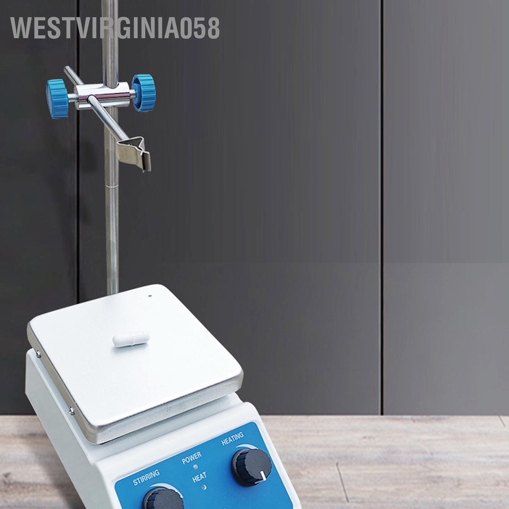 Westvirginia058 Máy khuấy từ tấm nóng trộn 662 ℉ 350oC 2000ml 100‑1600RPM Điều chỉnh vô cấp cho phòng thí nghiệm