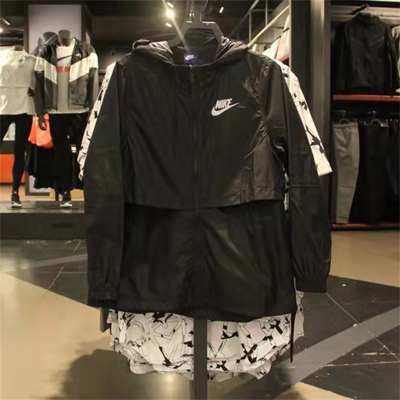 Nkee Áo Khoác Gió Có Mũ Trùm Siêu Nhẹ Thời Trang unisex