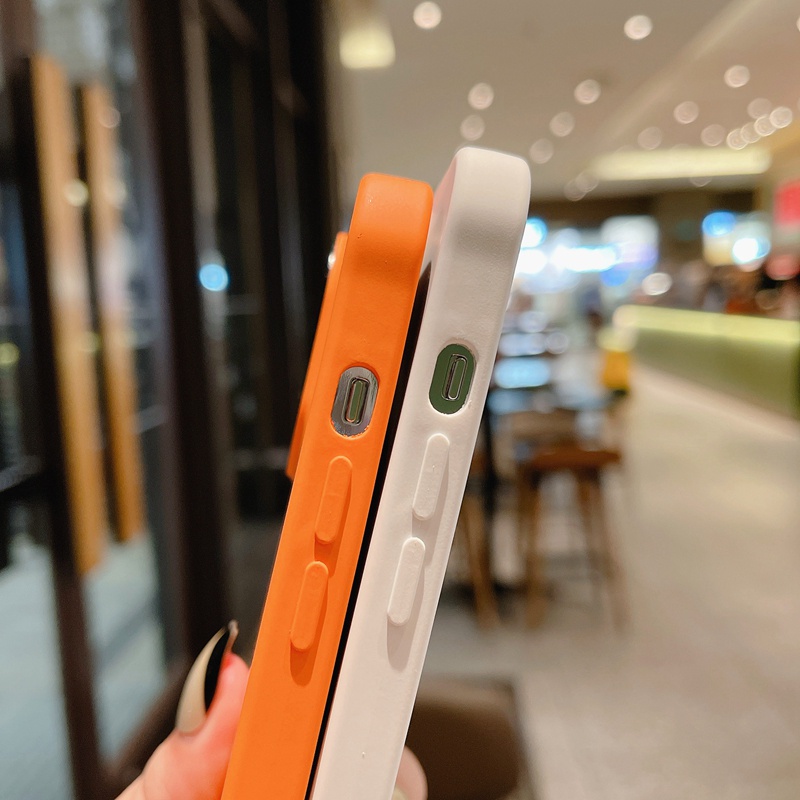 Ốp Điện Thoại silicone tpu Mềm Màu Trơn Cho iphone 15 11 12 13 14 plus pro max