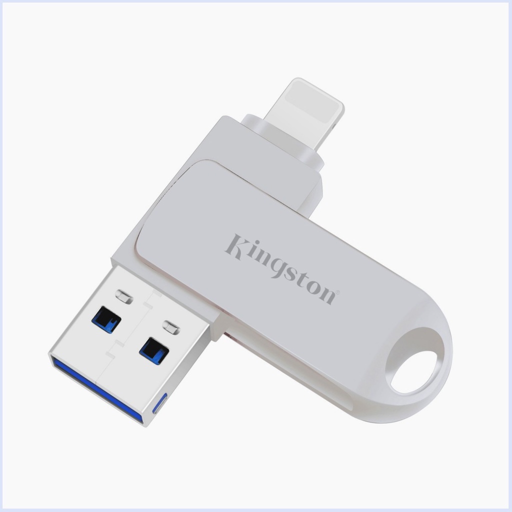 Usb Ổ Đĩa flash 2 Trong 1 Bằng Kim Loại kingston 256g 512g 1t Cho iphone