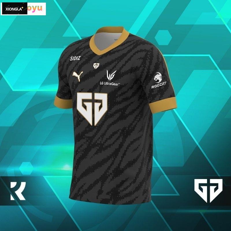 Geng team kit 2023chovy peripheral Áo Thun Tay Ngắn In Hình Nhóm Nhạc gen g s13