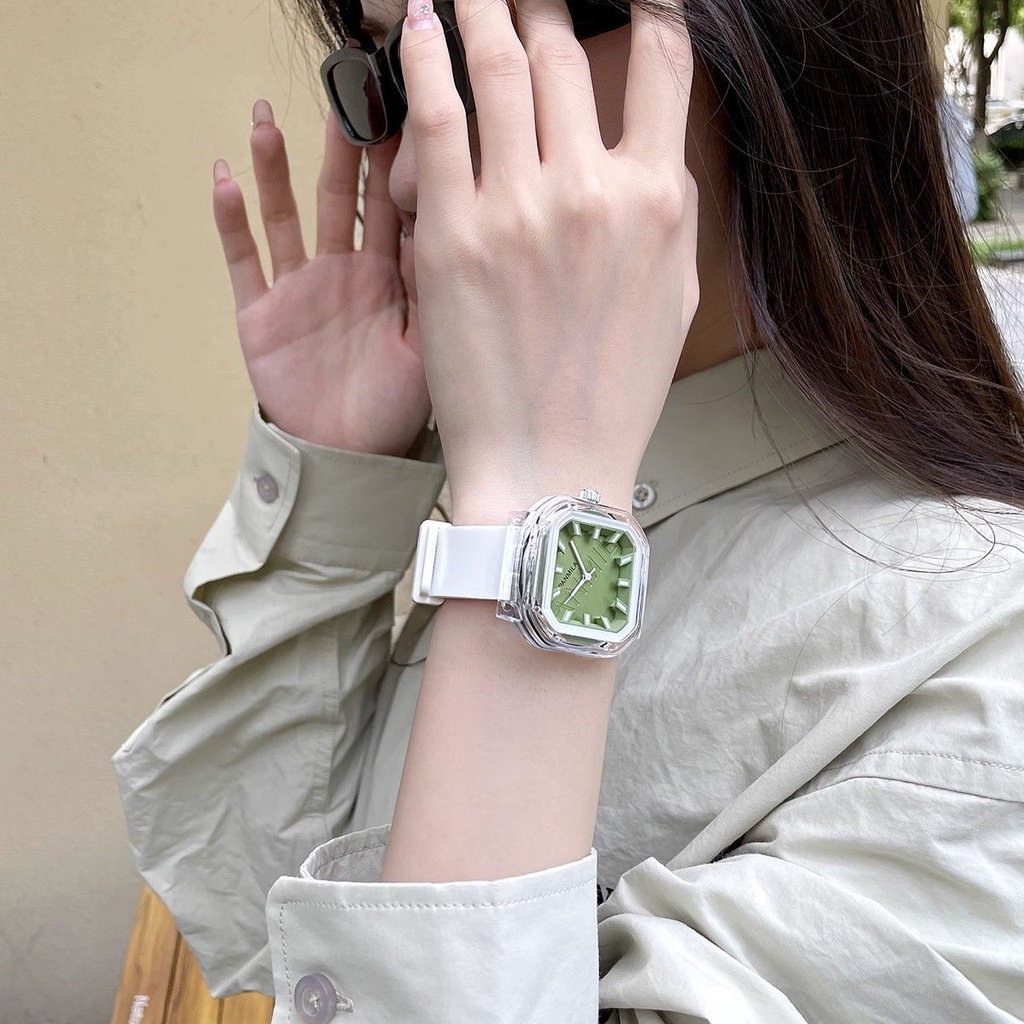Đồng Hồ Thạch Silicon Dẻo Phong Cách Hàn Quốc retro niche youth Cho Nữ Sinh Trung Học