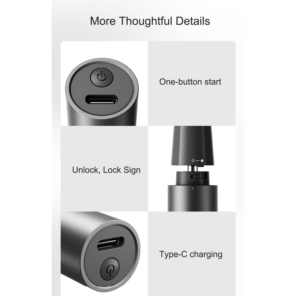 Xiaomi Tông Đơ Cắt Tỉa Lông Mũi / Lông Mày / Tai Không Đau Sạc Lại Được Nhỏ Gọn Dành Cho Nam ipx5