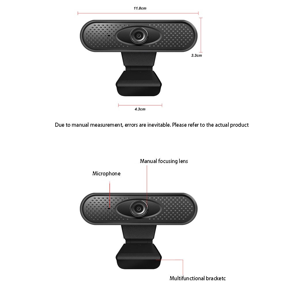 Webcam full hd 1080p / 720p Kỹ Thuật Số Kèm Micro Cho Máy Tính