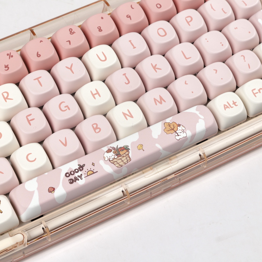 Autumn Puppy Keycaps MOA Profile Hoạt Hình Dễ Thương PBT DYE SUB Bàn Phím Cơ Keycap