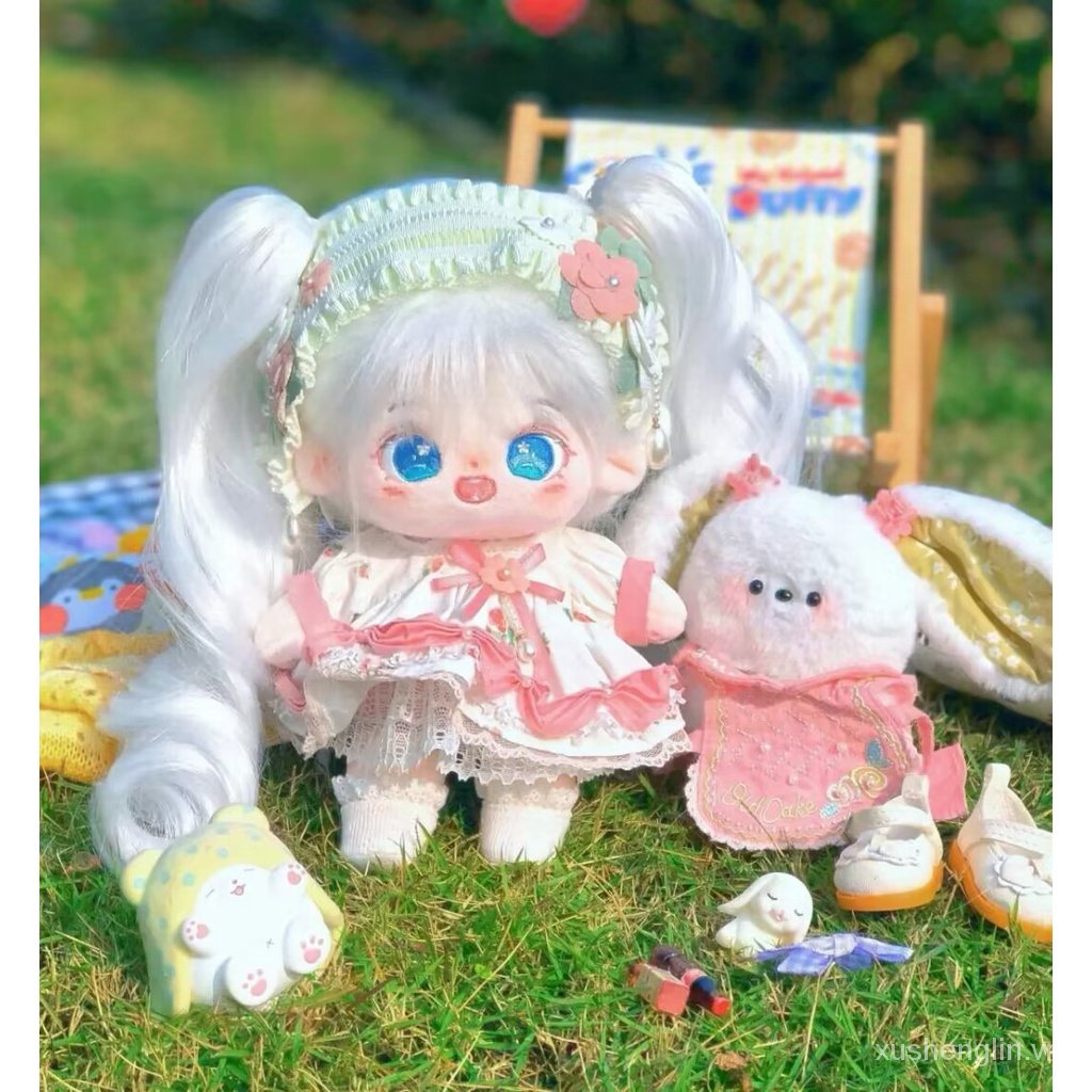 20cm Cotton Doll with Skirt for Free Doll Clothes Dress-up Human-Shaped Doll Super Cute Girls Gifts Cute Doll