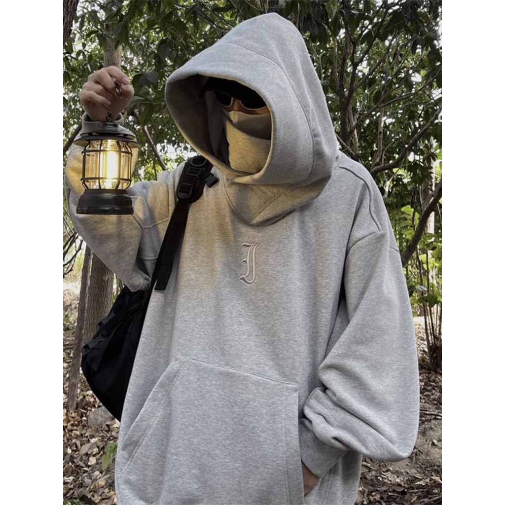 Áo hoodie  Ninja áo khoác oversize cổ cao