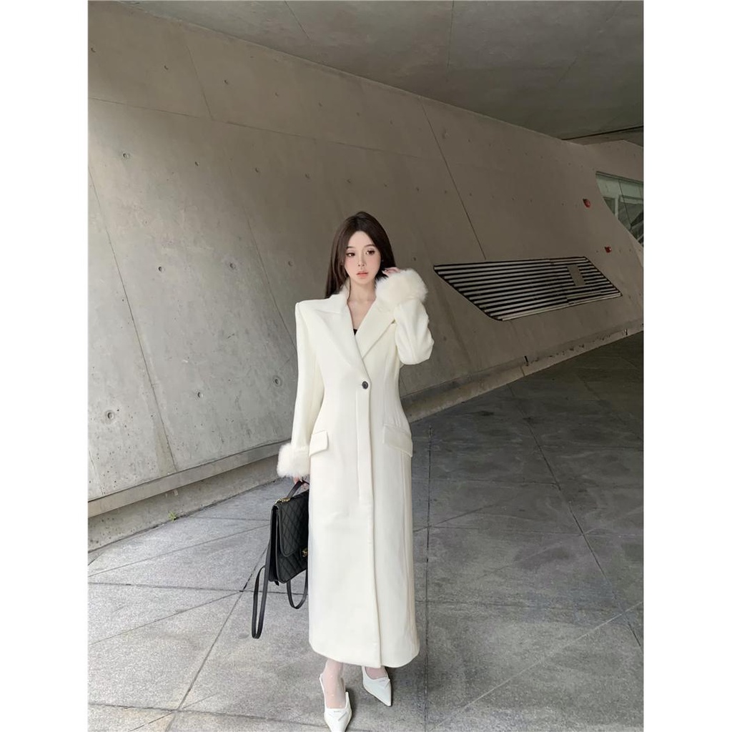 Hàng Có Sẵn Áo Khoác Len Lửng Tay Lửng Cài Một Hàng Nút Trước Phong Cách retro Mùa Thu Hàng Mới Dành Cho Bạn