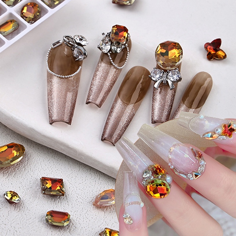 UR Sugar Túi 30 Hạt Cườm Trang Trí Móng Tay Nghệ Thuật