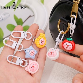 1 móc khóa hoạt hình dễ thương nhiều màu sắc