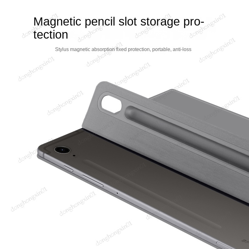 Ốp Bao Da Máy Tính Bảng Có Ngăn Đựng Bút Cảm Ứng Cho samsung galaxy tab s9 fe s9 plus s7 fe s8 plus tab s7 s8 s9 11 inch
