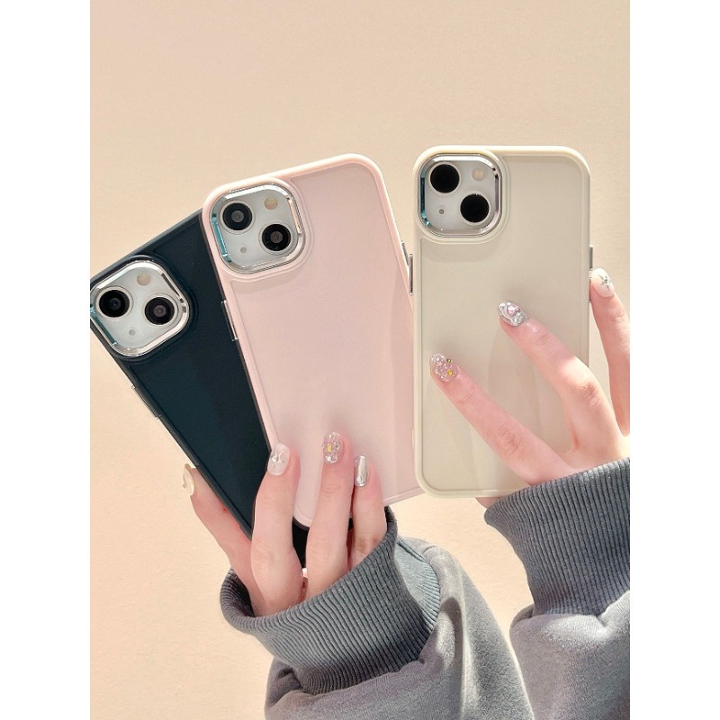 Ốp Điện Thoại Silicon Mạ Điện Màu Trơn Đơn Giản Cho iphone 7 7 plus 8 8 plus xs xr 11 12 13 14 15 pro plus promax