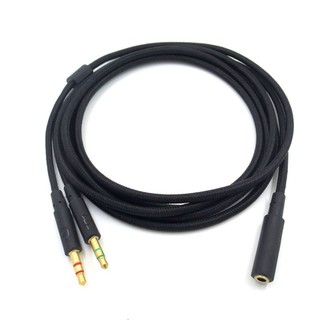 Dây Cáp Nối Dài Tai Nghe 2 Trong 1 Giắc Cắm 3.5mm Dành Cho kingston hyperx cloud ii alpha mix