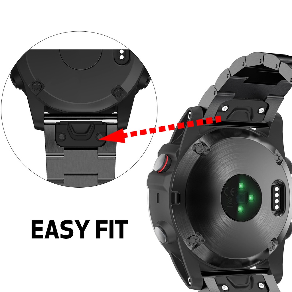 Dây Đeo Thay Thế Bằng Hợp Kim Titan Nhẹ 26mm 22mm Cho garmin marq gen2 epix instinct 2 2x
