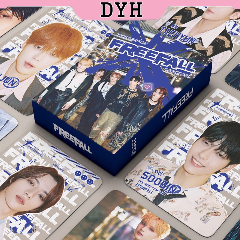 Dyh Set 55 Tấm Ảnh lomo card Nhóm Nhạc kpop txt Free Fall