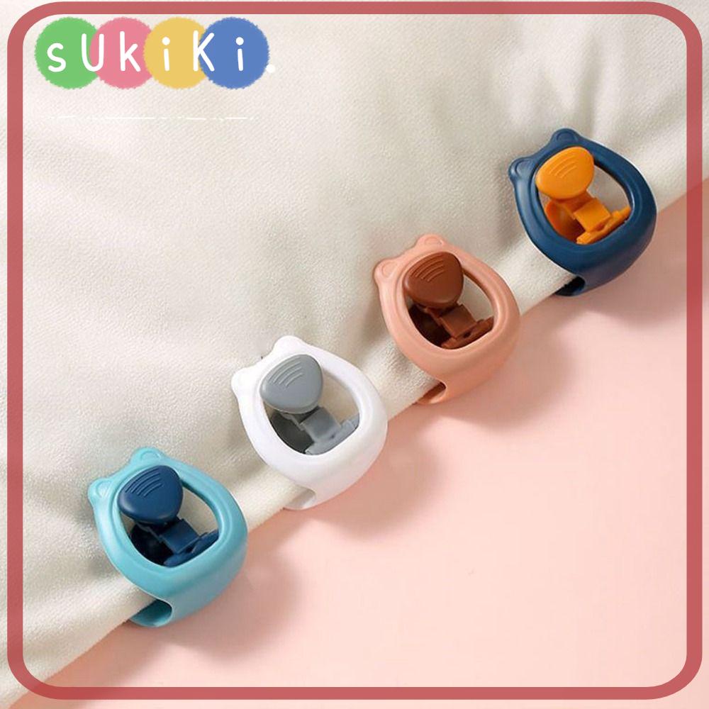 Yuki Set 4 Kẹp Cố Định Ga Trải Giường Không Kim Đa Năng Bằng abs