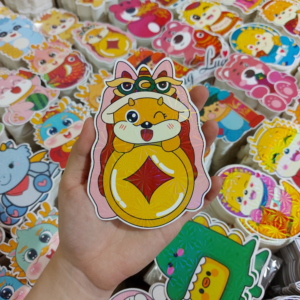 BAO LÌ XÌ CHIBI MẪU RỒNG 2024 NGHỘ NGHĨNH, THẢ GA LÌ XÌ CHO BÉ