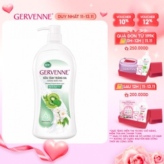 Sữa tắm trắng da hương nước hoa Gervenne Kiwi và Bạch Trà (450g/chai)