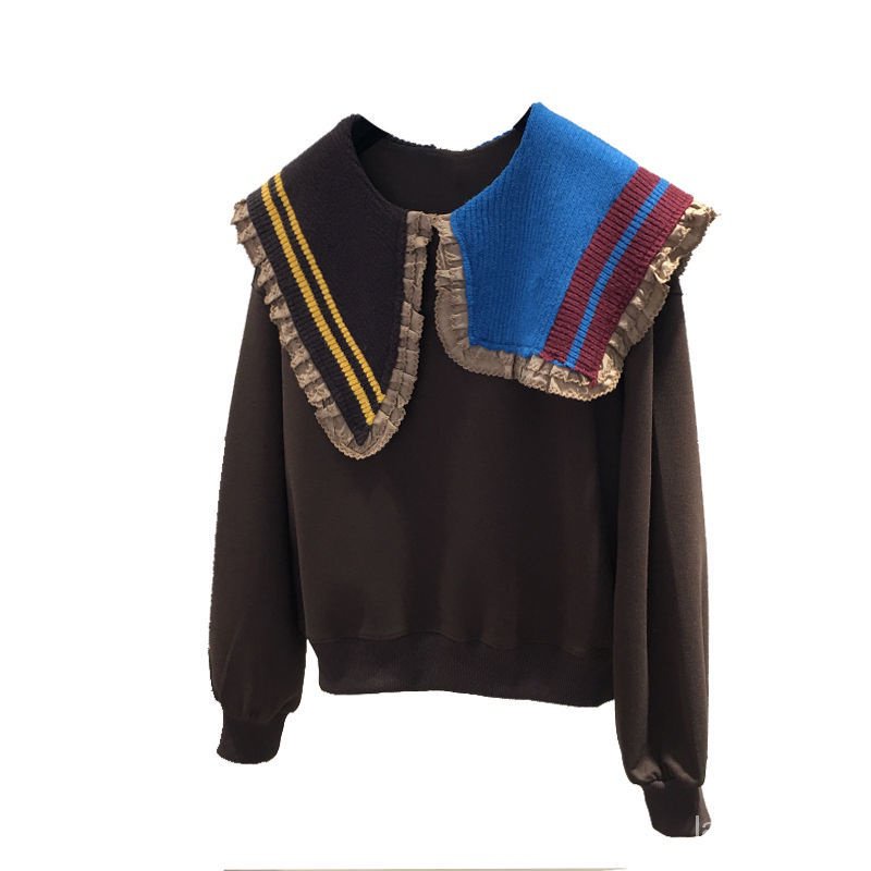 Áo Sweater Cổ Búp Bê Phong Cách Châu Âu Thời Trang Mùa Thu 2023 Mới Cho Nữ