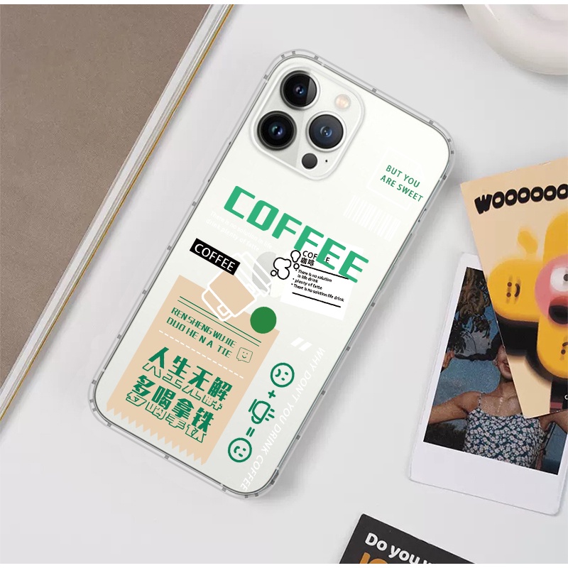 Ốp Điện Thoại Silicon tpu Mềm Hình Máy Pha Cà Phê Cho iphone 15 14 15 13 12 11 pro max 13 mini 14 15plus x xs xr xsnax 6 8 7 plus se2020