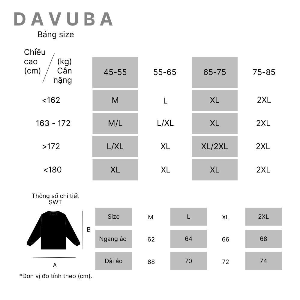 Áo sweater nỉ bông DAVUBA phối màu cổ tròn tay dài SM047