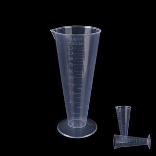 Ca đong bằng nhựa màu trắng 50ml 100ml kèm 1 muỗng đo lường