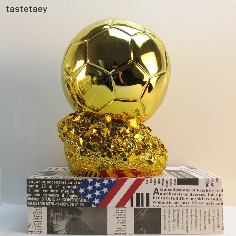 Quả Bóng trophy souvenir Cầu Thủ Vô Địch Bóng Đá Châu Âu Màu Vàng Kim Làm Quà Tặng Trang Trí Nhà Cửa
