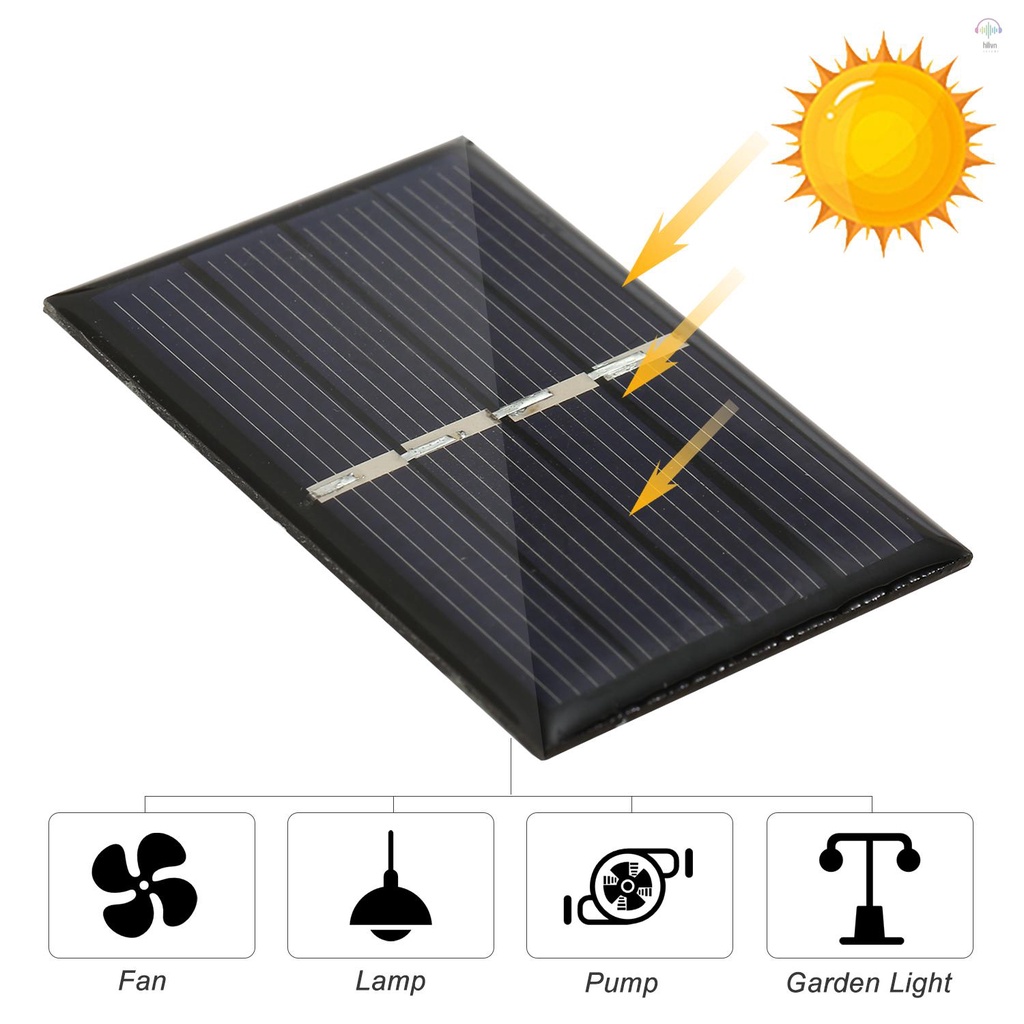 ANENG Bộ 2 Tấm Pin Năng Lượng Mặt Trời mini 0.28w 2v Bằng silicon polycrystalline Chống Thấm Nước Cho Đèn Đồ Chơi diy