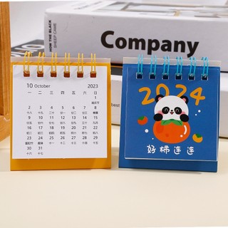 Lịch Để Bàn mini 2024 Kiểu Dáng Đơn Giản Dễ Thương