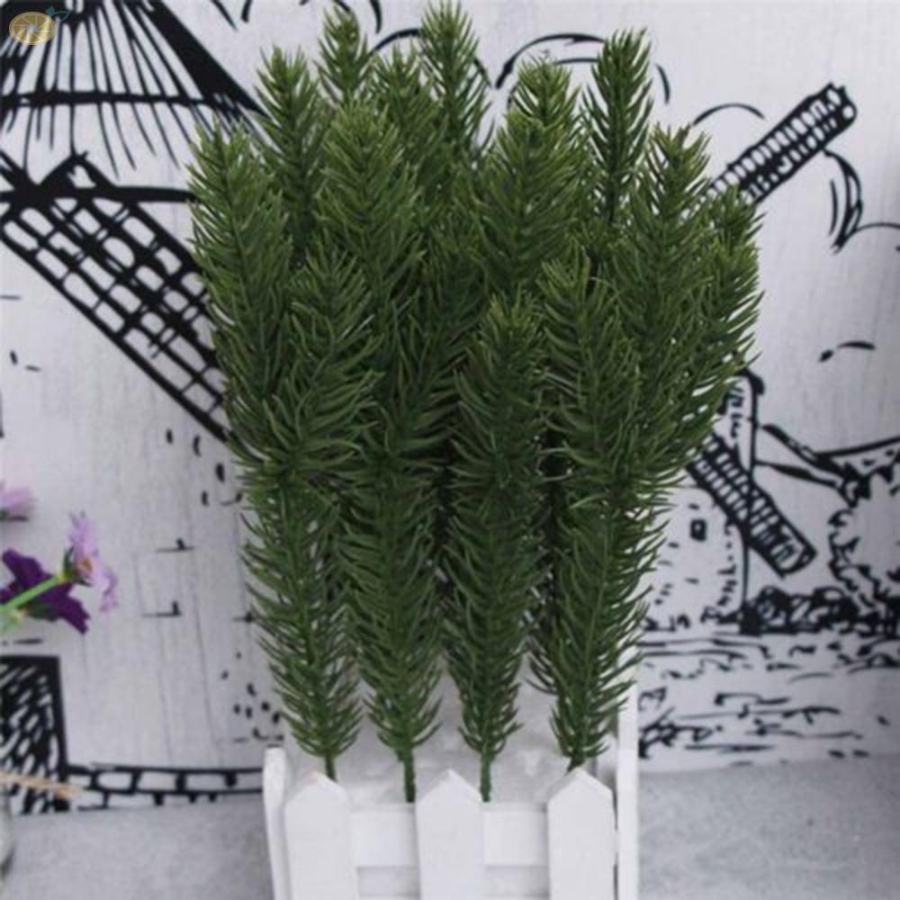 Artificial Christmas Plants Pine Needle Branches for Party Decorations Set of 24