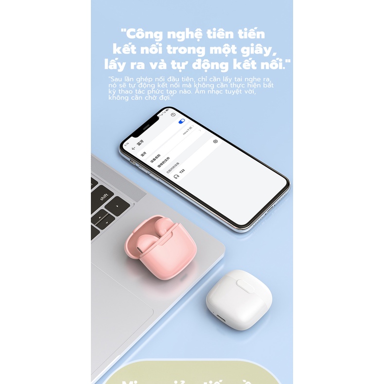 Tai Nghe Bluetooth TWS T22 Bluetooth Tai Nghe Chơi Game Không Dây Có Mic Tai Nghe Nhét Tai Mũ