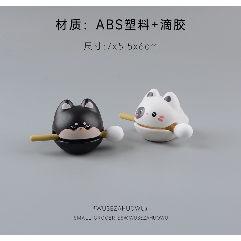 Chú Chó shiba inu Bằng Gỗ Dễ Thương Dùng Trang Trí Bàn Làm Việc