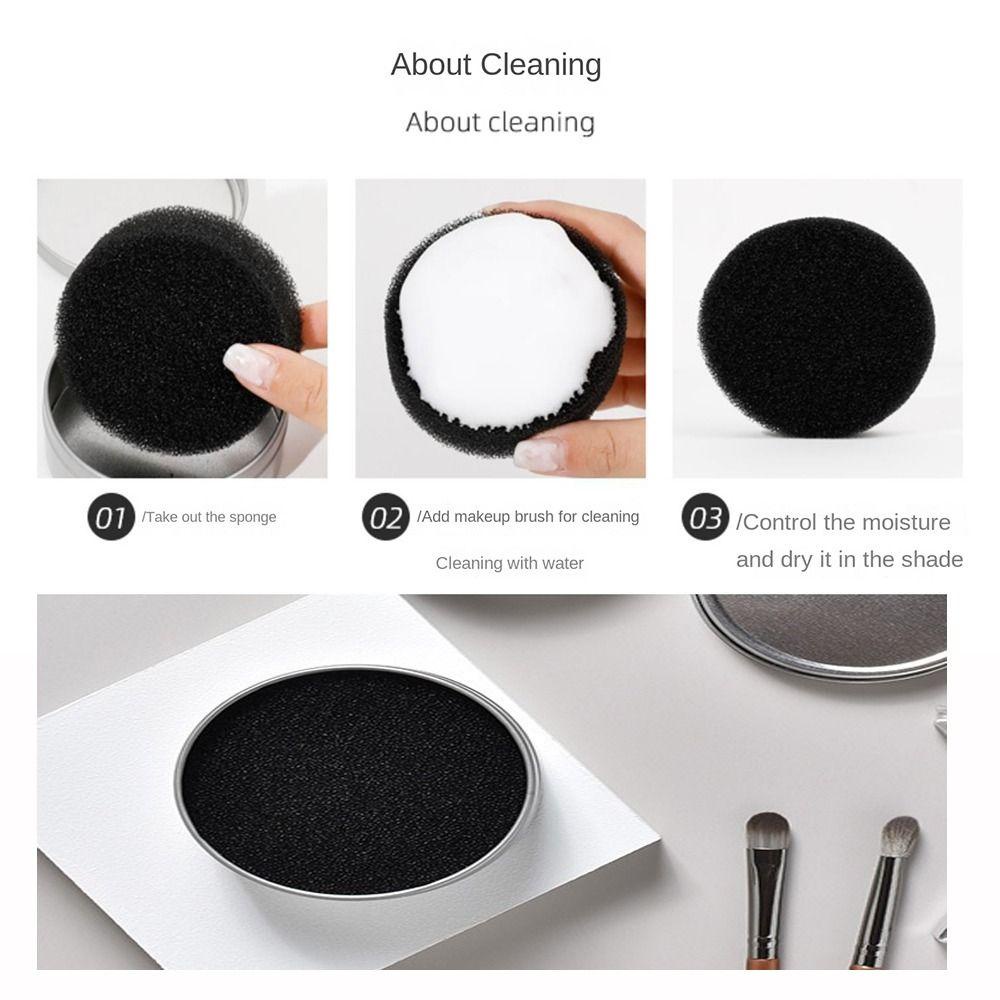 Hộp Xốp Chà Rửa Trang Điểm Khô Nhanh Đa Năng Không Cần Dùng Nước