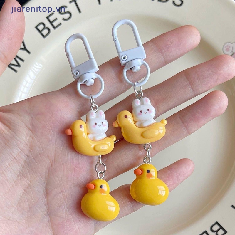 Móc Chìa Khóa Hình Thỏ / Vịt Vàng / Vịt Vàng Dễ Thương Vui Nhộn Cho Học Sinh Nữ vn