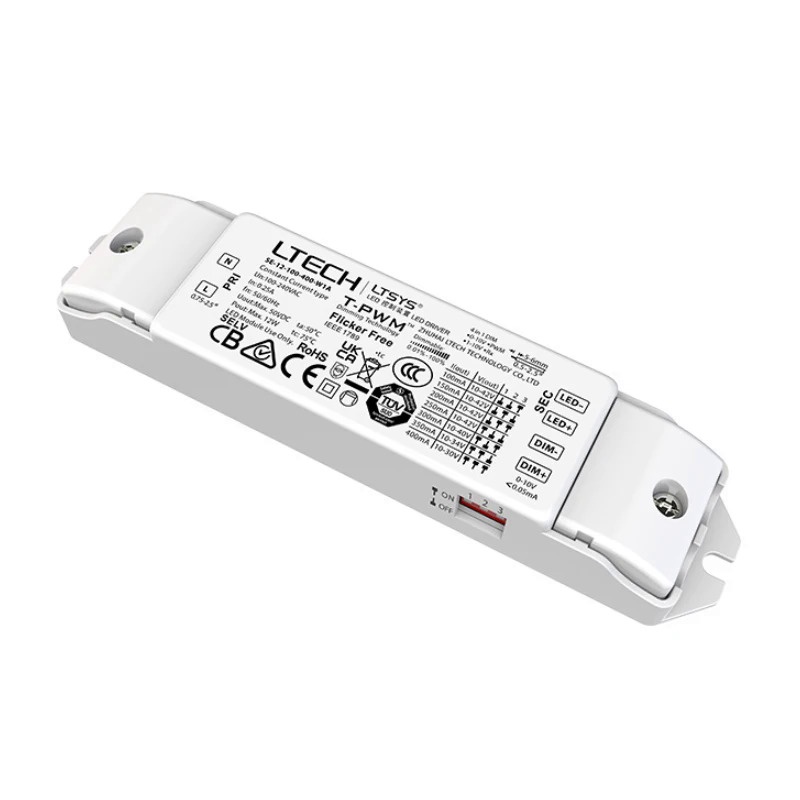 LTECH Mới Led 0-10V Bộ điều khiển mờ AC100V-240V Đầu vào; 12W 100-400mA Dòng điện không đổi Đầu ra C