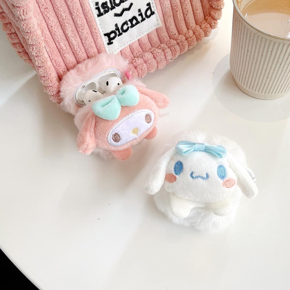 Sanrio Vỏ Bảo Vệ Hộp Sạc Tai Nghe bluetooth Không Dây airpods 1 2 pro2 2022 gen3 Bằng tpu Hình Búp Bê 3d