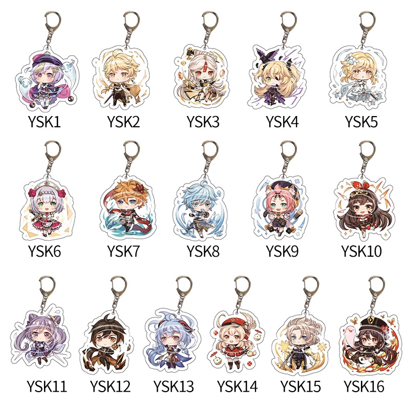 Kurong genshin Móc Khóa Nhân Vật anime Bằng acrylic