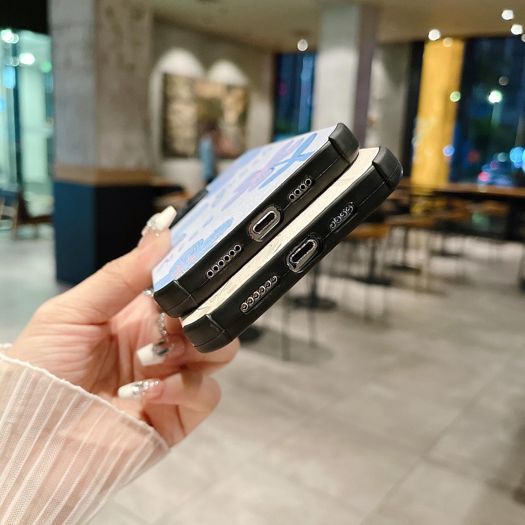 Bao Da Điện Thoại Họa Tiết Tranh Sơn Dầu Hình Hoa Cho iphone 11 12 13 14 15 pro max x xs xr 7 8 14 15 plus Ốp