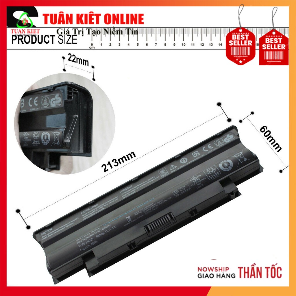 Pin laptop Dell Inspiron N5030,D330,5011,M501,N3110,3420 3520,N4120,5020, Vostro 3550