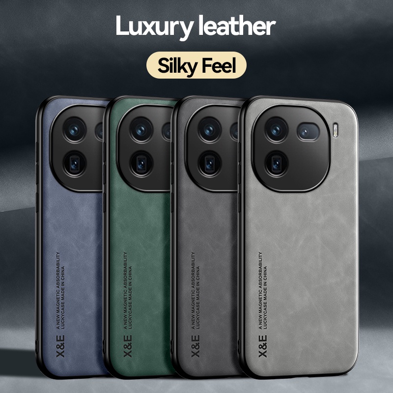 Elvev Cho Vivo iQOO 12 Ốp Lưng Da PU Sang Trọng Có Độ Nét Bên Trong