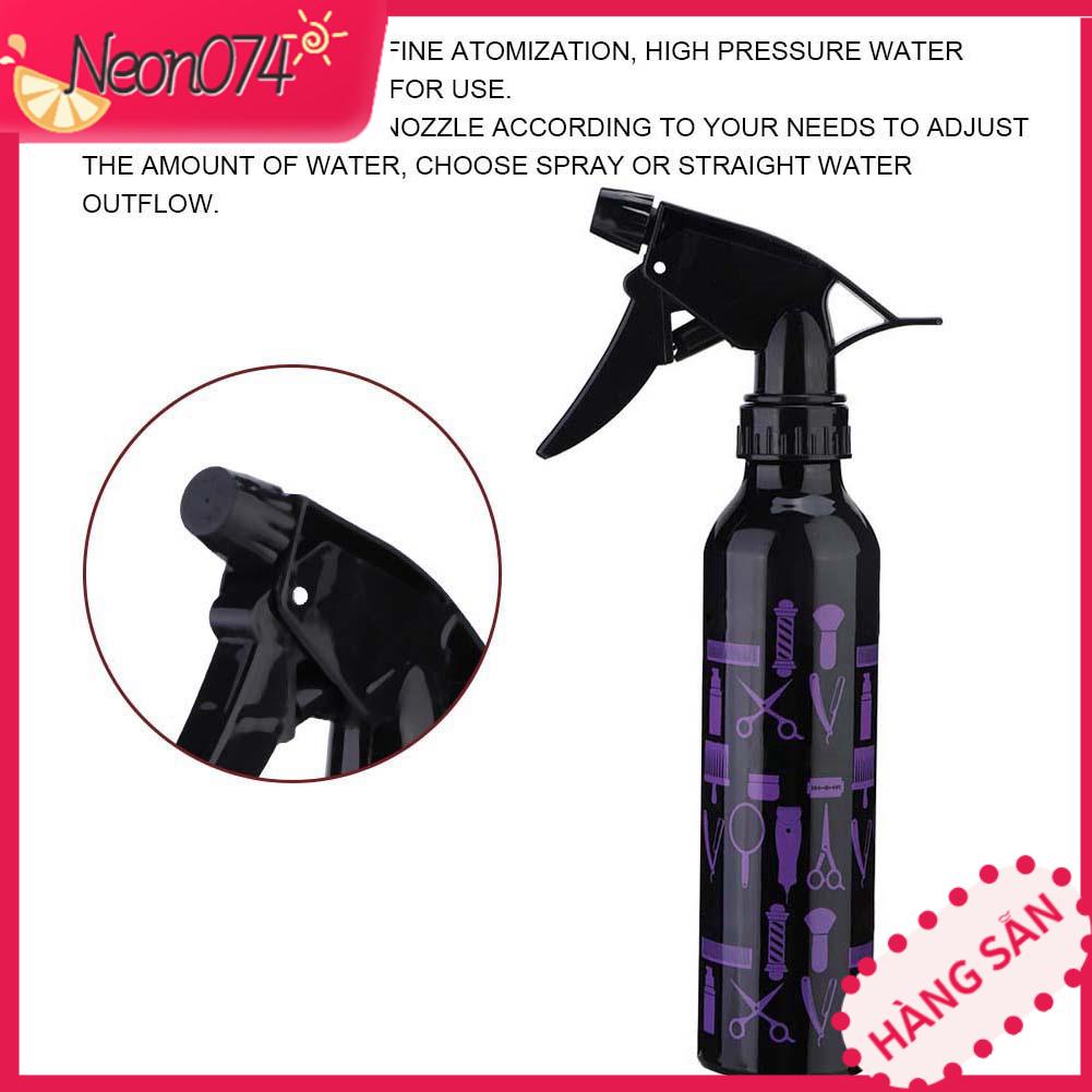Neon074 Chai Xịt Làm Tóc Salon Tiệm Cắt Nước Tạo Kiểu Ấm Siêu Tốc 300Ml