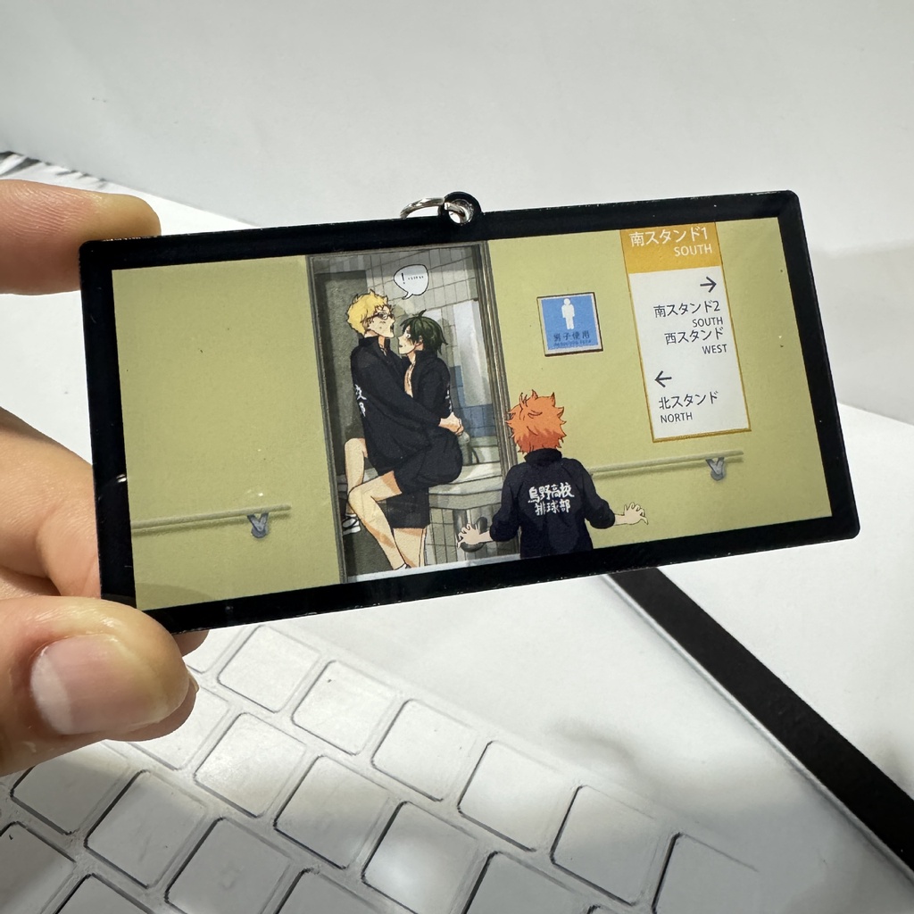 Ere1 anime haikyuu!! Móc Chìa Khóa Hình Tuần Lộc hinata shouyou Tskishima kei Dễ Thương