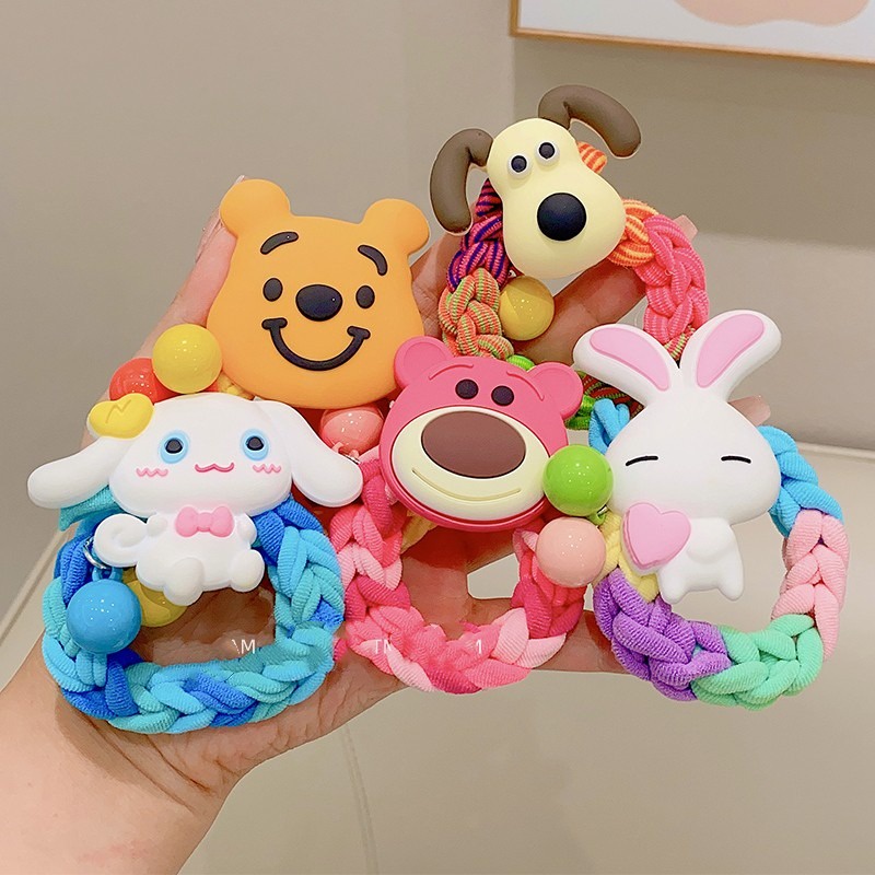 Mới Dây Buộc Tóc Hình Thú Hoạt Hình Dễ Thương