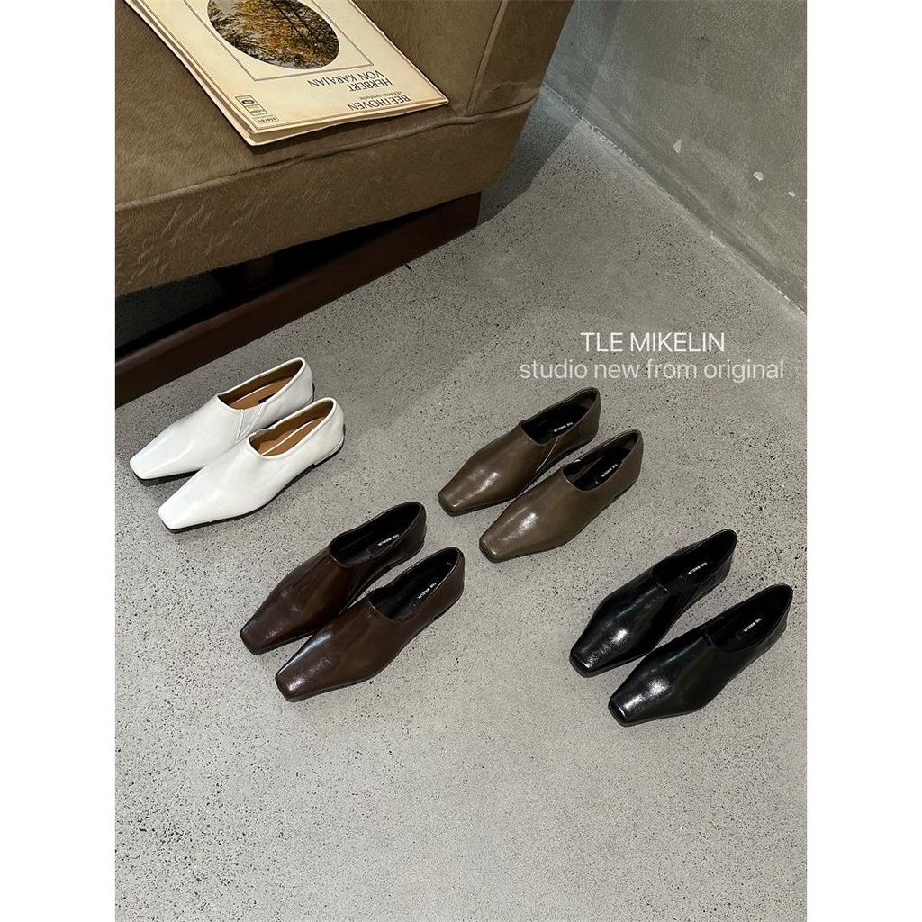 Giày Lười Da Mũi Vuông Thời Trang Dành Cho Nữ