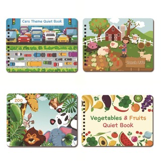 Montessori baby busy book my first quiet book paste early learning education toy children toy matching game for babies 2 3 years