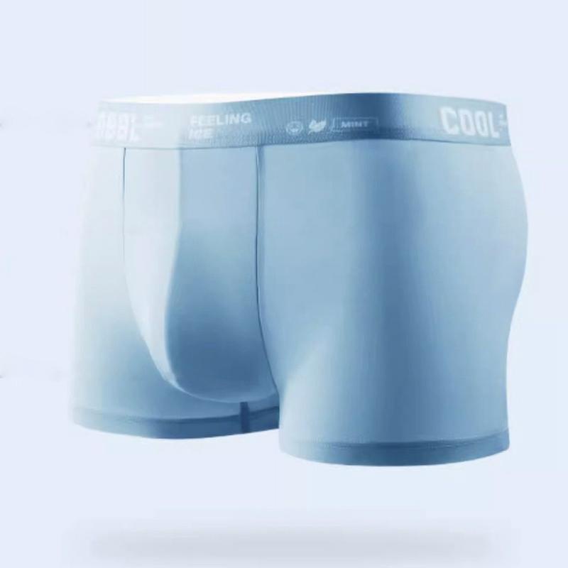 Ecmln Quần Lót boxer Vải Lụa Lạnh Nhanh Khô Thoáng Khí Thời Trang Nam Cao Cấp xl-3xl